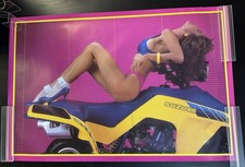 ORIGINAL 1987 Four Play Suzuki LT500 Pinup Poster 23x35 picture