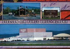 Eielson Air Force Base, Fairbanks Alaska, AK, United States Military -- Postcard picture
