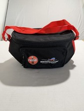coca cola x southwest airlines black and red 3 compartment cooler, collectible picture