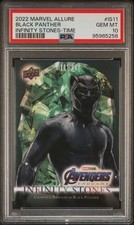 2022 MARVEL ALLURE UD BLACK PANTHER INFINITY STONES-TIME POP 2 PSA 10 240/299 picture