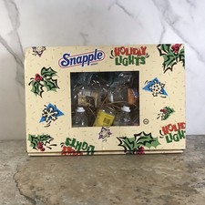 VINTAGE SNAPPLE BEVERAGES HOLIDAY STRING LIGHTS CIRCA 1995 UNUSED picture