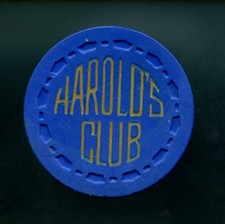OLD VINTAGE 1951 CALIF CARD ROOM CHIP - $1.00 - HAROLD'S CLUB - EL CENTRO CA picture