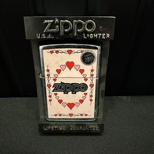 BE MY VALENTINE HEARTS ZIPPO LIGHTER MINT IN BOX 1994 Pink & Red picture
