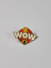 WOW 5 Year Lapel Pin Orange Yellow & White Colors picture