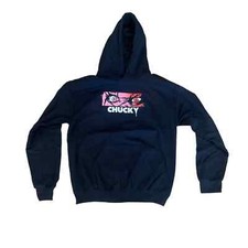 Mens Womens CHUCKY Child's Play Black Hoodie NWOT Sz Medium picture