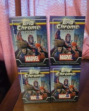 TOPPS CHROME MARVEL COMICS 2026 VALUE BLASTER BOX Lot Of 4 NEW SEALED picture