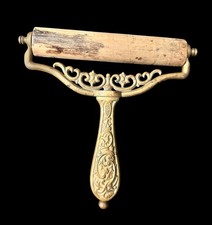 Antique Ink Blotter Or Wallpaper Seam Roller 6” Embossed Handle Victorian picture