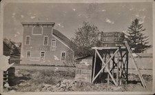 RPPC J. H. Chapman Stallion Feed Barn, J. I. Tobacco Water Tower Real Photo PC picture