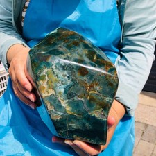 12.98 LB Natural Moss Agate Polished Freeform Large Specimen Healing 6487 picture