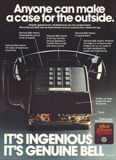 1983 AT&T Genuine Bell Phone Center vintage Print AD Advertisement picture