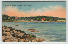Postcard Along the Shore at Ocean Point, ME. picture