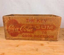 Antique 1911-1921 Coca-Cola Pepsin Gum Wood Crate Franklin-Caro Richmond VA picture