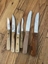 Vintage Ekco Eterna Stainless Steel Kitchen Knives Interpur Clipper SS Japan 6 picture