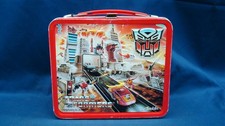 Vintage 1986 Transformers Metal Lunch Box No Thermos Aladdin Hasbro picture