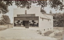 WIS RPPC Cornell's Clover Farm Store Washington Island Wisconsin Real Photo PC picture