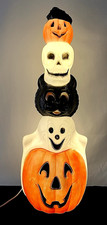 VTG Empire 1995 Halloween Totem Pumpkin Ghost Skull 32