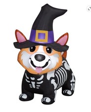 Halloween 3.5’FT SKELETON CORGI DOG FUN YARD INFLATABLE DECORATION SOULD OUT picture