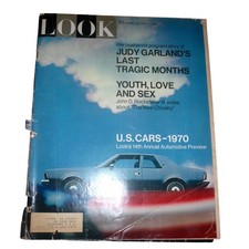 Vintage LOOK Magazine October 7 1969 Judy Garland 1970 US Cars Auto Preview picture