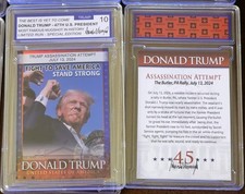 President DONALD TRUMP Photo Trading Card - Fight to save America - Stand Strong picture