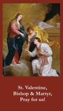 St. Valentine's LAMINATED Card, 5-pack, with Two Free Bonus Cards Included picture