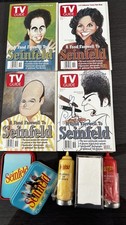 Seinfeld Collector Lot Monks Cafe Memorabilia NIB + 1998 TV Guide Set of 4 picture