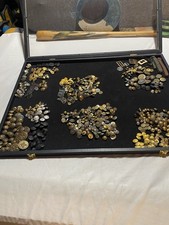 Vintage Button Lot of (540) a Lot of Millitary picture
