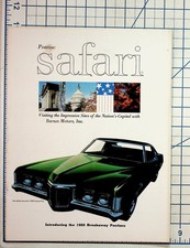 1969 Pontiac Safari Brochure Washington DC Travel Barnes Motors Auto Catalog picture