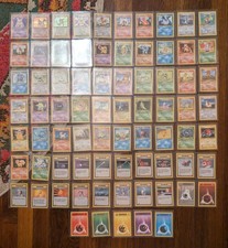 Vintage 1999 Pokemon 1st Edition German Set Almost Complete Master Set Glurak... picture