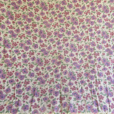Vintage Feed Sack Purple Flower Open 47 x 37.5