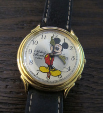 Lorus Disney Mickey Mouse Melody Alarm Quartz Watch Brown Strap picture