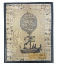 Hot Air Balloon Art Picture Le Novelle della Pescara Men in Flying Machine picture