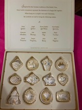 Hallmark Keepsake Ornament 2006 A Happy Life Together set of 12 bride’s tree picture