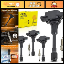 UF549 4 Ignition Coil Pack & 4 Spark Plugs Set picture
