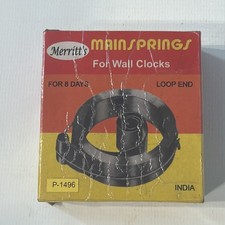 Vintage Merritt's Clock Mainspring P-1496 NOS 3/4