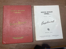 ORIGINAL 1956 AUSTIN HEALEY 100 SERIES BN1 SERVICE MANUAL, with BN2 SUPPLEMENT picture