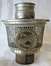 Vintage Antique Nickel Aladdin oil lamp burner Model 9 picture