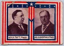 DS1/ Patriotic Postcard c1910 Rare President William H. Taft Sherman 168 picture
