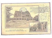 1906 Old Soldiers’ Home Mountain Creek Alabama Confederate vet antique postcard  picture
