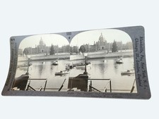 Antique Keystone Stereoview Victoria Harbor & Parliament Buildings picture