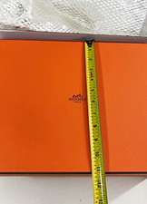 Hermes Paris kelly birkin  Orange Rectangle Box w/ tissue ribbon  picture
