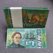 LOT 10 pcs,Antarctica, 10 x $2, 2020, Private Issue Polymer , New Design, UNC picture