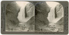 YELLOWSTONE STEREOVIEW - Lower Falls from Below - Keystone View Co 1920s picture