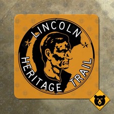 Illinois Indiana Kentucky Lincoln Heritage Trail highway route road sign 16x16 picture