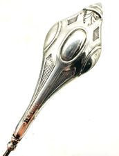 Antique Hatpin Striking Large Art Deco Sterling Torch Featured in Baker's Book picture