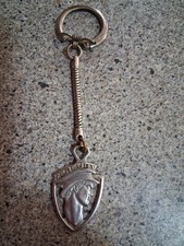 Vintage Mercury Man Keychain. Silvertone. Collectible Automobile Memorabilia picture