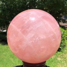22.52LB Natural Pink Rose Quartz Crystal Sphere Ball Healing Reiki 6548 picture