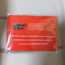 Tokyo 2020 Paralympic Games IPC Thank You Pin Badge Unopened Japan picture