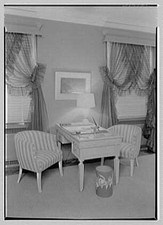 Photo:New York City NY John F Wharton Residence Bedroom Desk 1930s picture