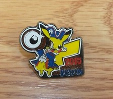 2015 Boston Championship Pokémon Pikachu Collectible Lapel Pin  picture