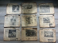 12 Vintage 1958+ Los Angeles Times Dodgers Sports Sections Lot Duke Snider picture